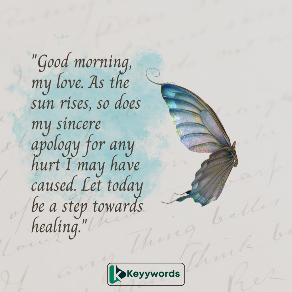 Good morning messages for girlfriend to apologize