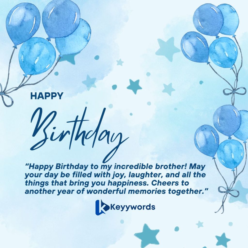 Happy Birthday wishes for Brother