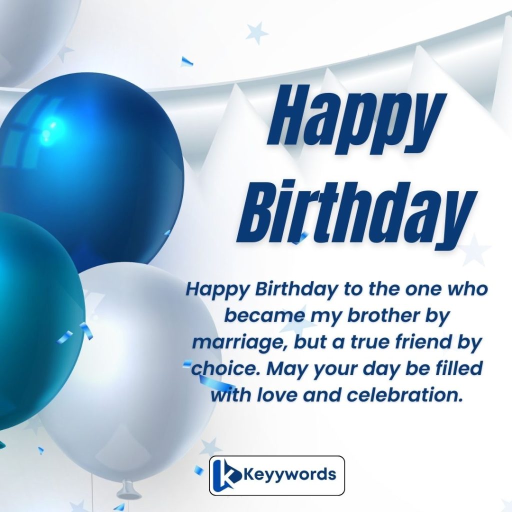Happy Birthday wishes for Brother in law