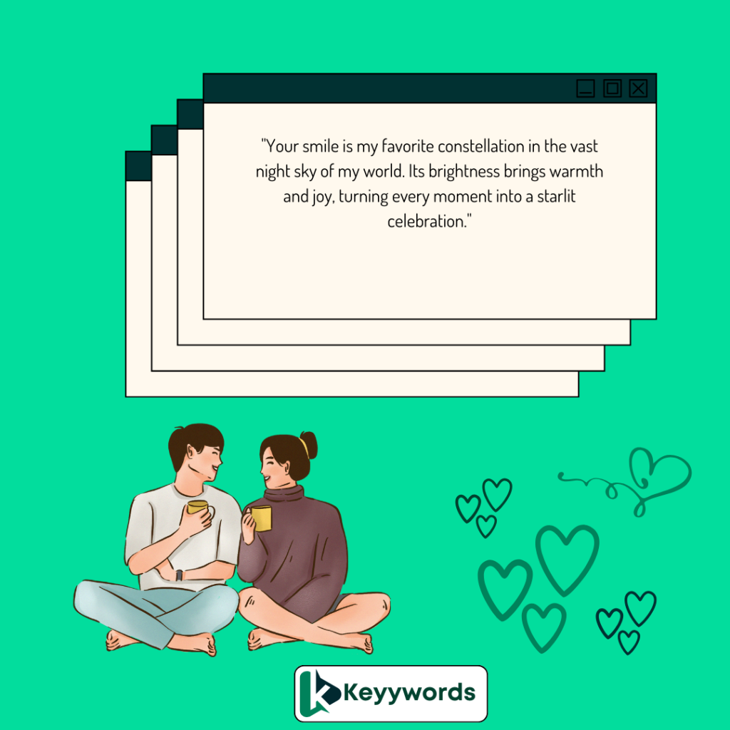 Heart touching love messages to make him smile