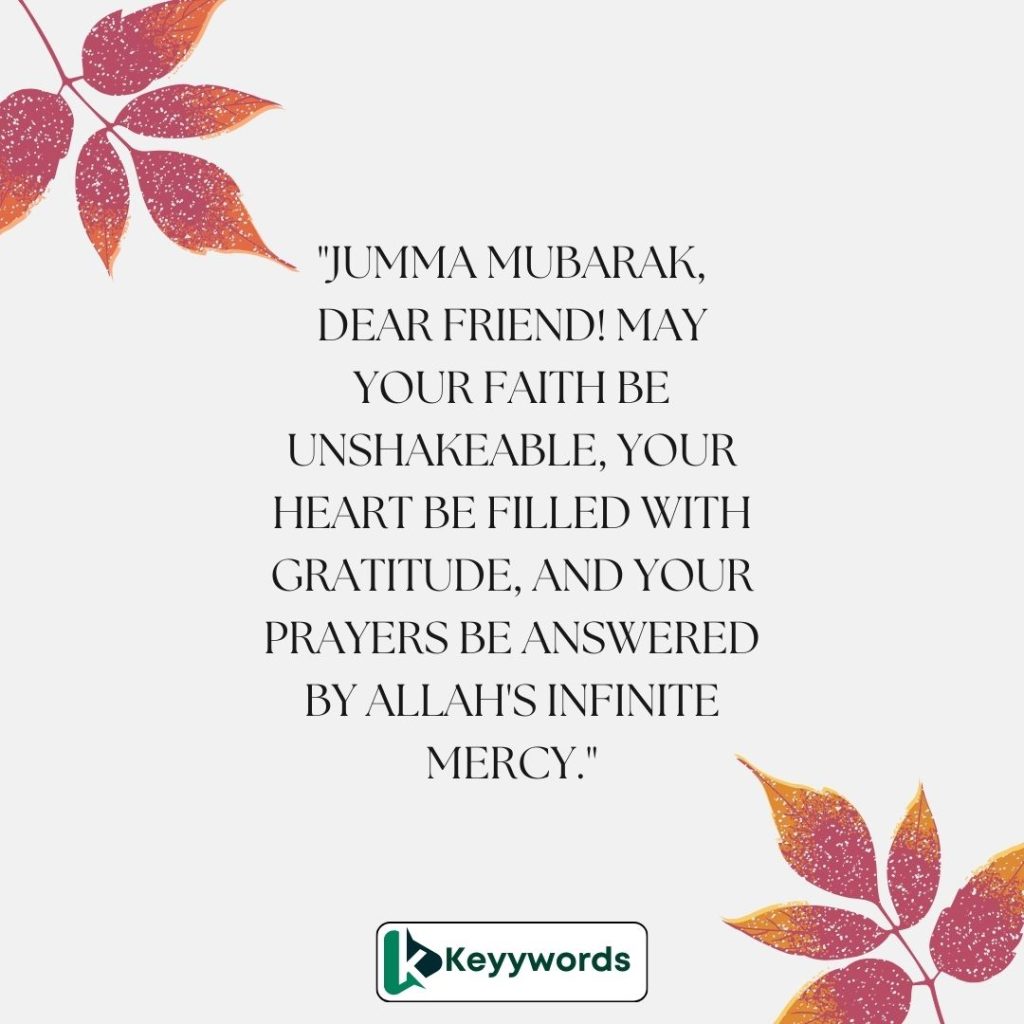 Jumma mubarak wishes messages sms for friends