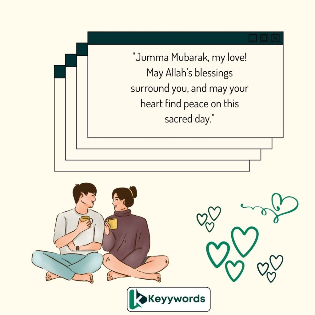 Jumma mubarak wishes messages sms for her