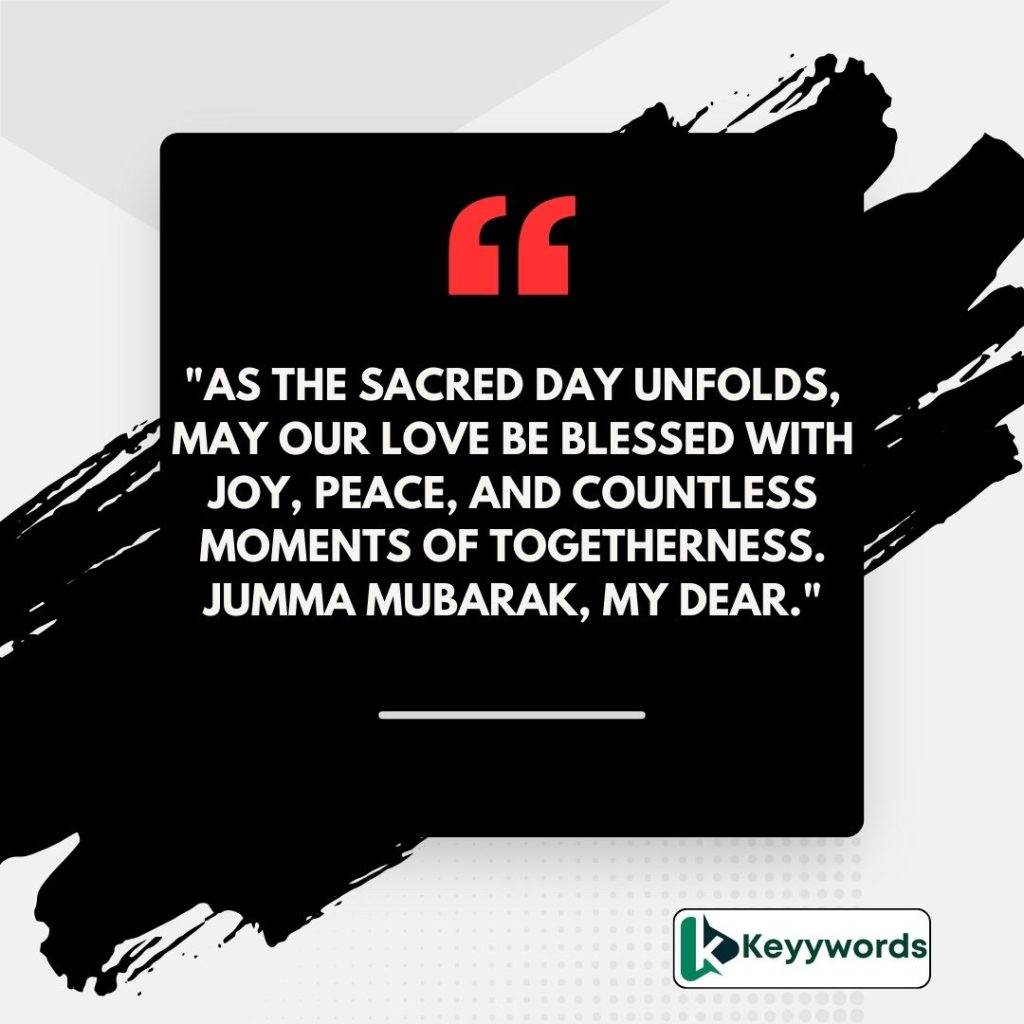 Jumma mubarak wishes messages sms for my love