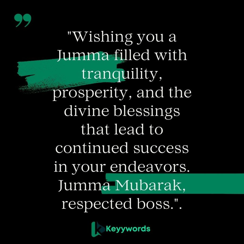 Jumma mubarak wishes messages sms to my boss