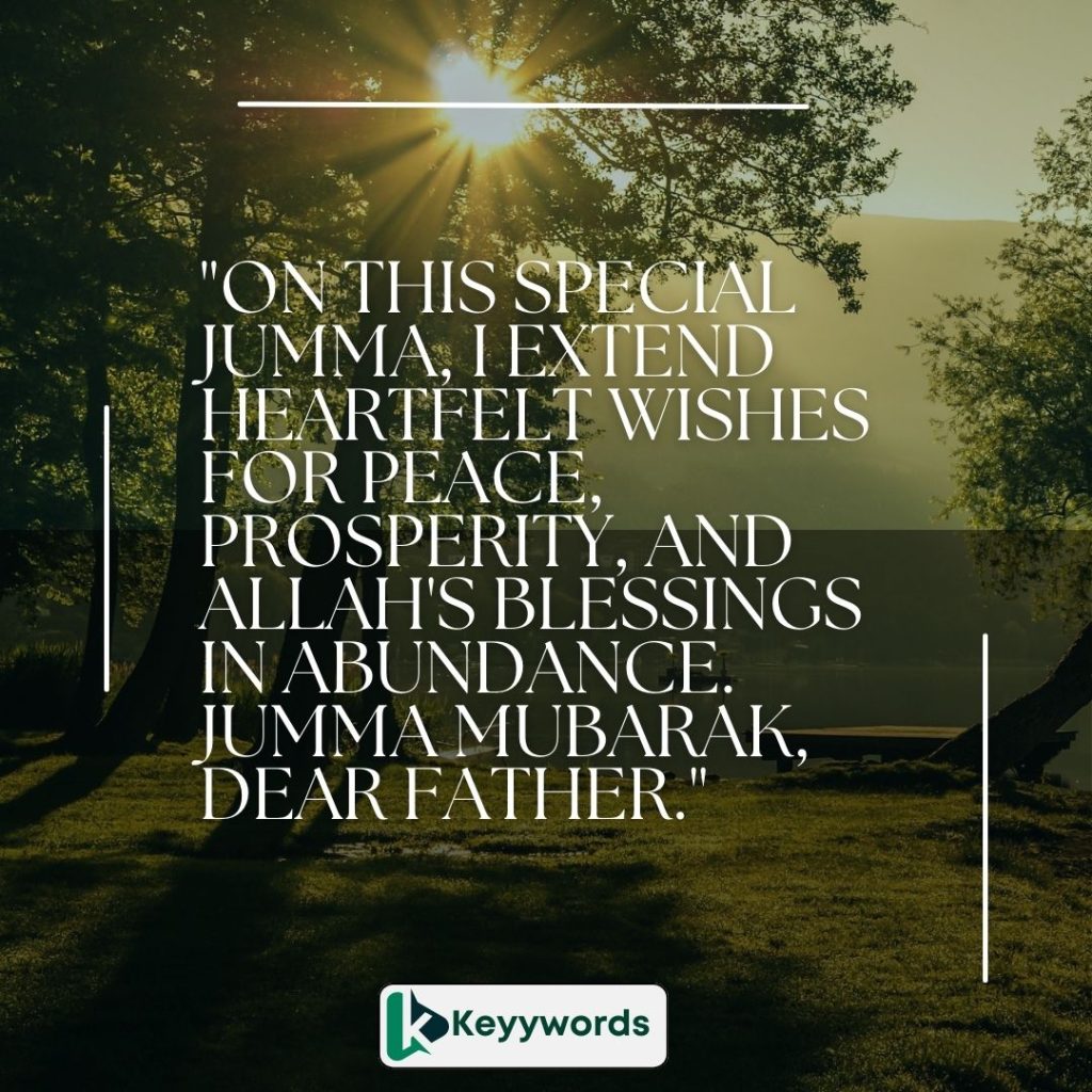 Jumma mubarak wishes messages sms to my father