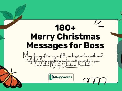 Merry Christmas messages for boss