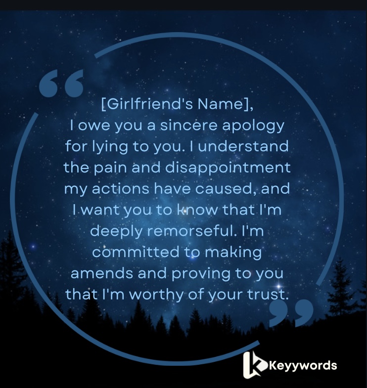 Acknowledging Hurt Apology Letters for Lying to My Girlfriend