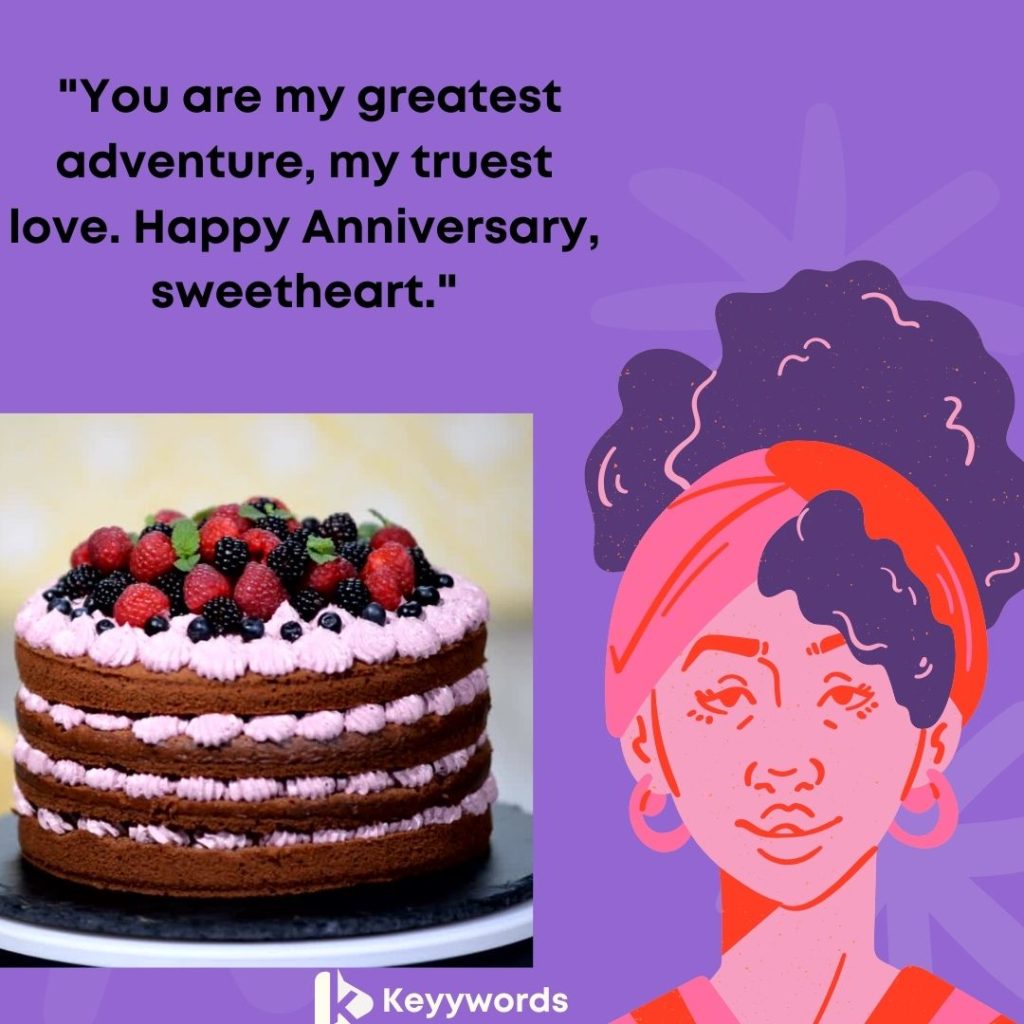 Anniversary cake messages for a wife