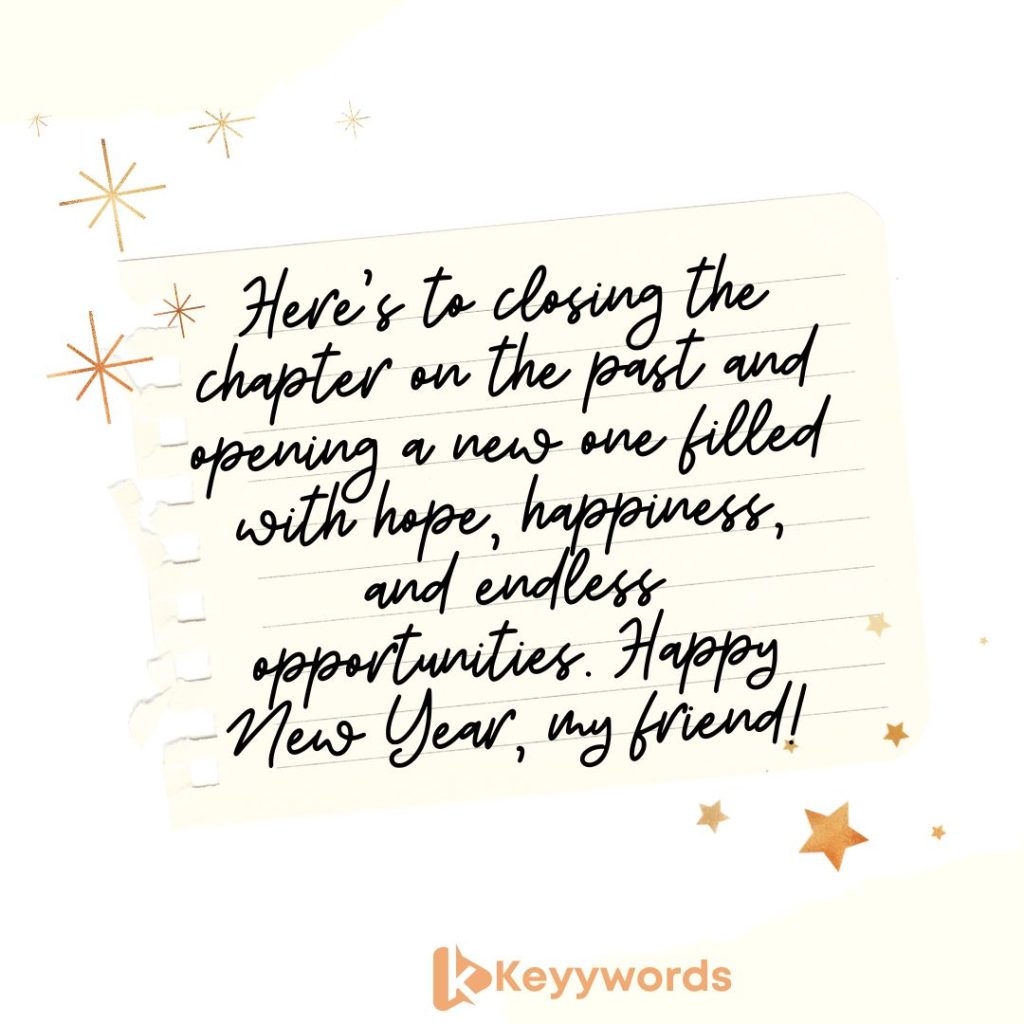 Best Wishes to A Friend for A New Year