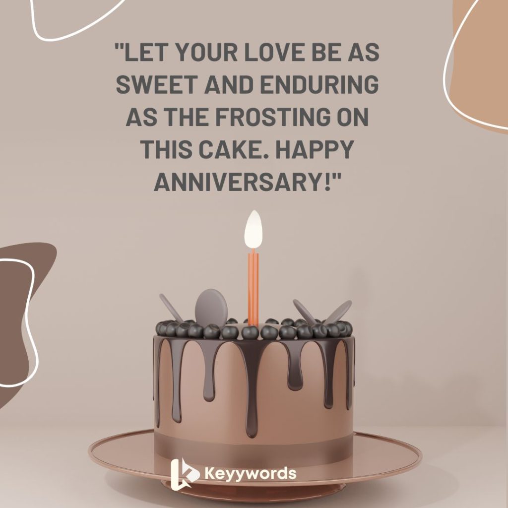 Best wedding anniversary cake messages