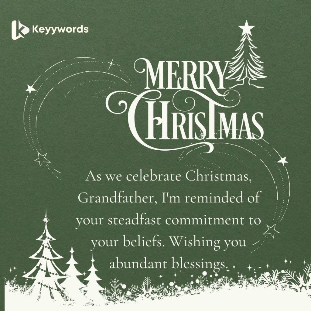 Christmas Greetings to My Religious Grandfather