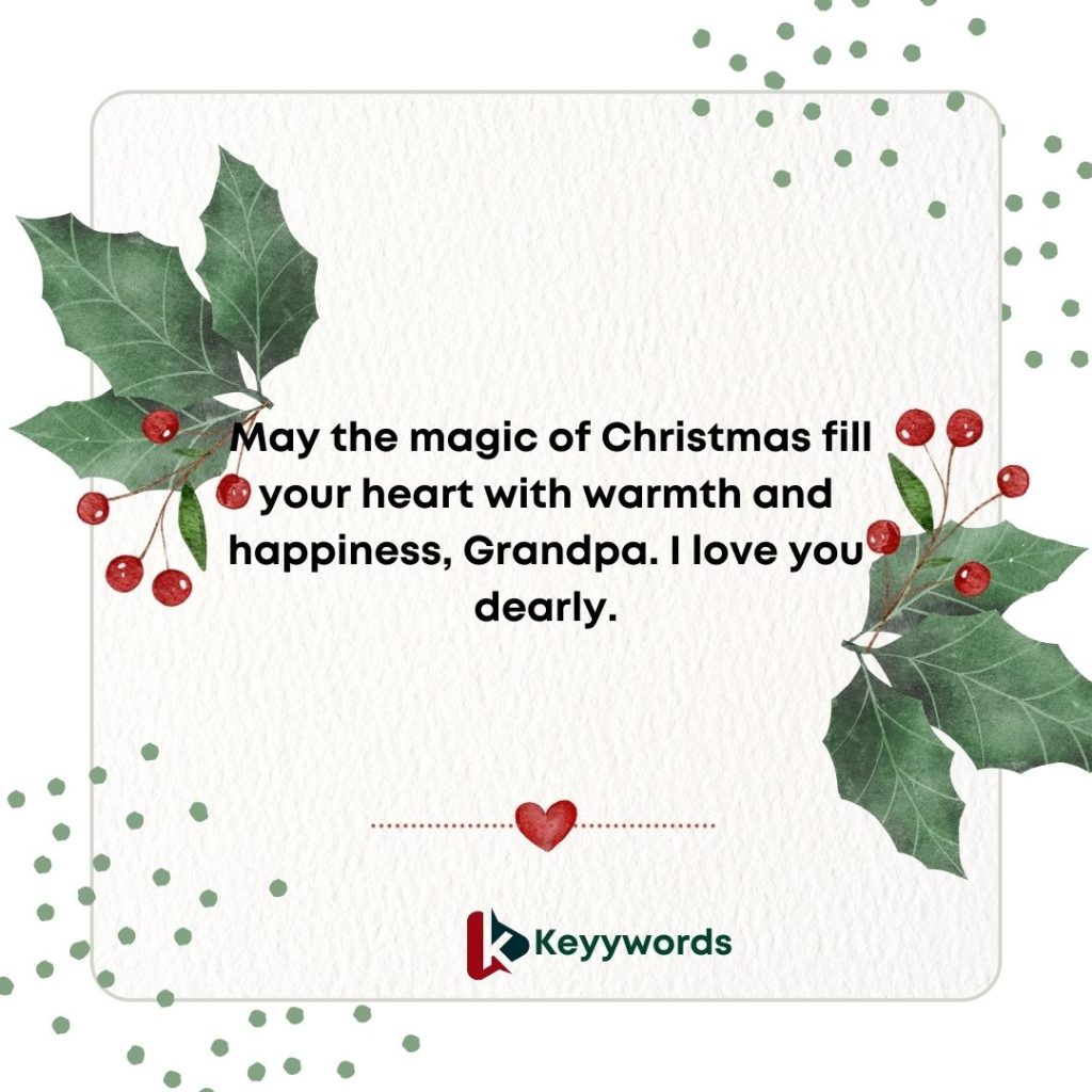 Christmas Messages for Grandpa from His Granddaughter