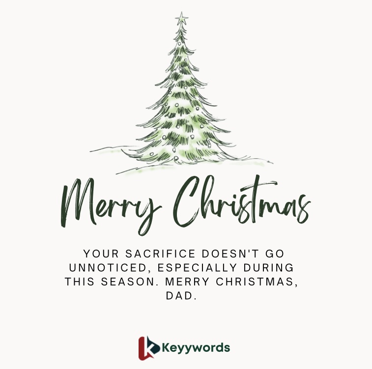 Christmas Wishes to My Father in the Army