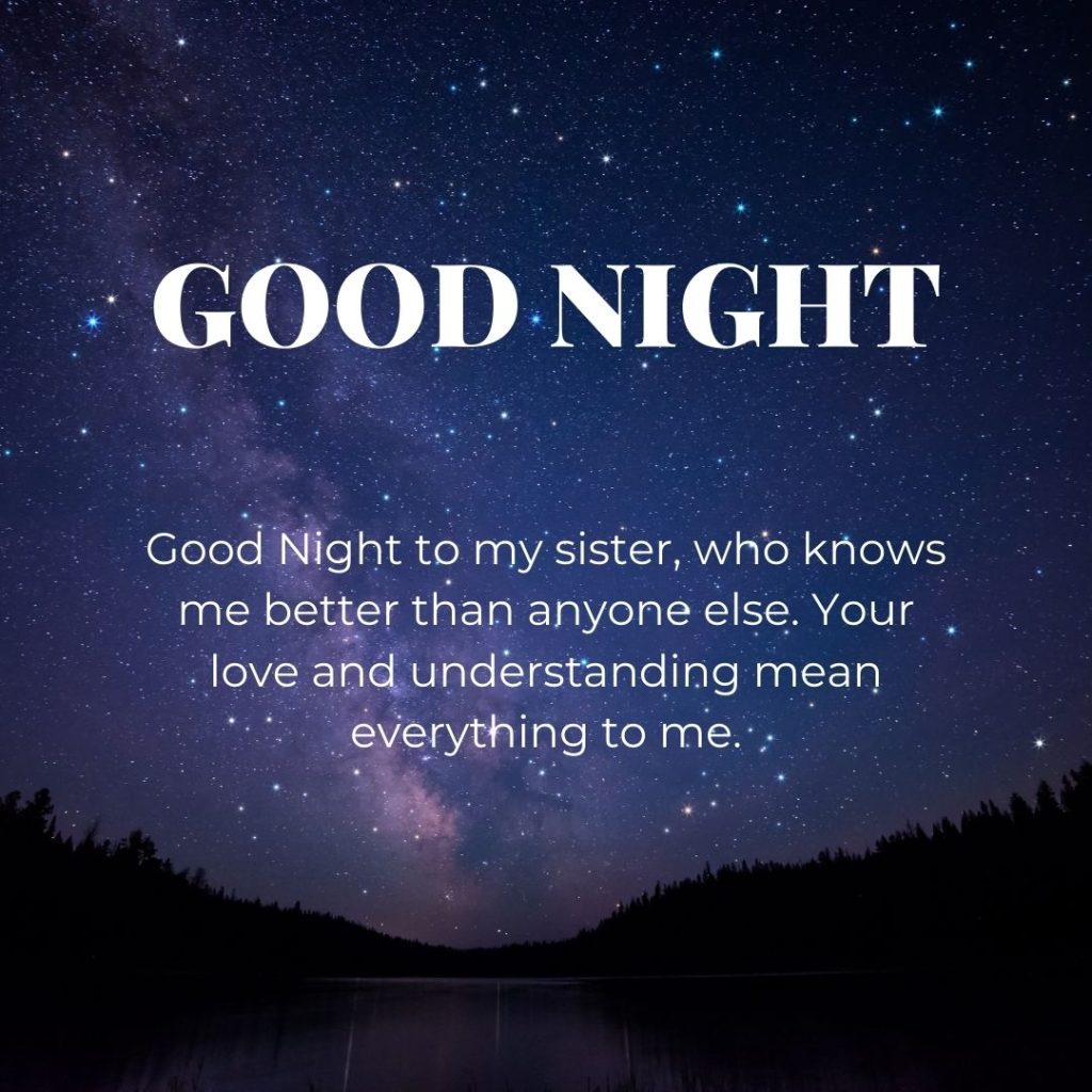 Emotional Good Night Quotes For Sister