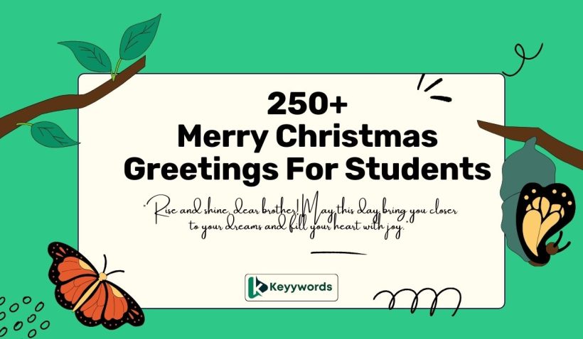Merry Christmas Greetings For Students 