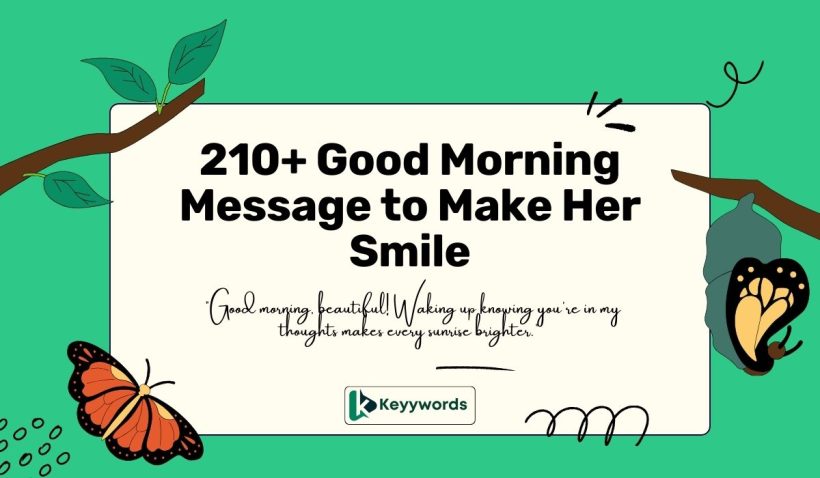 Good Morning Message to Make Her Smile