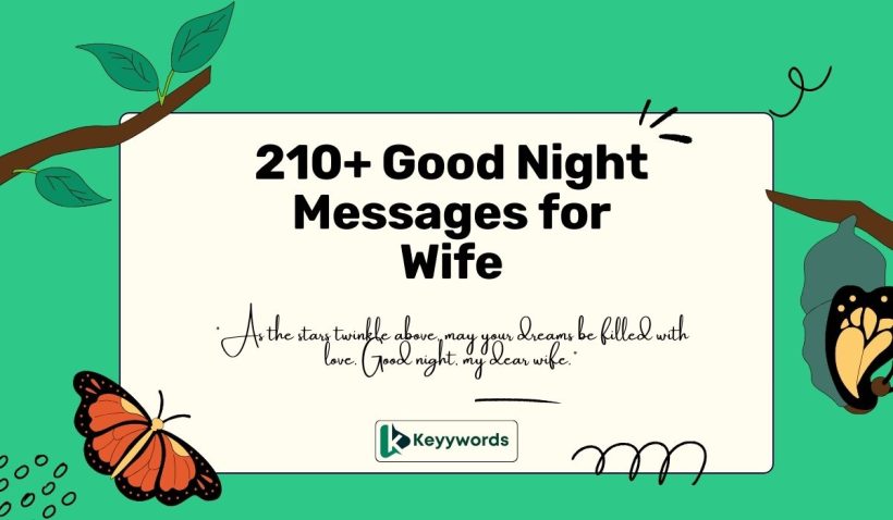Good Night Messages for Wife