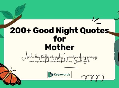 Good Night Quotes for Mother