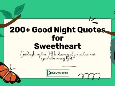 Good Night Quotes for Sweetheart