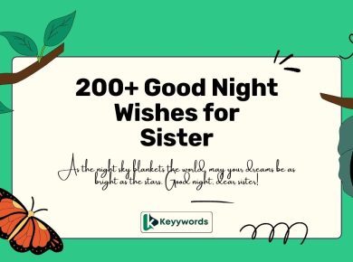 Good Night Wishes for Sister
