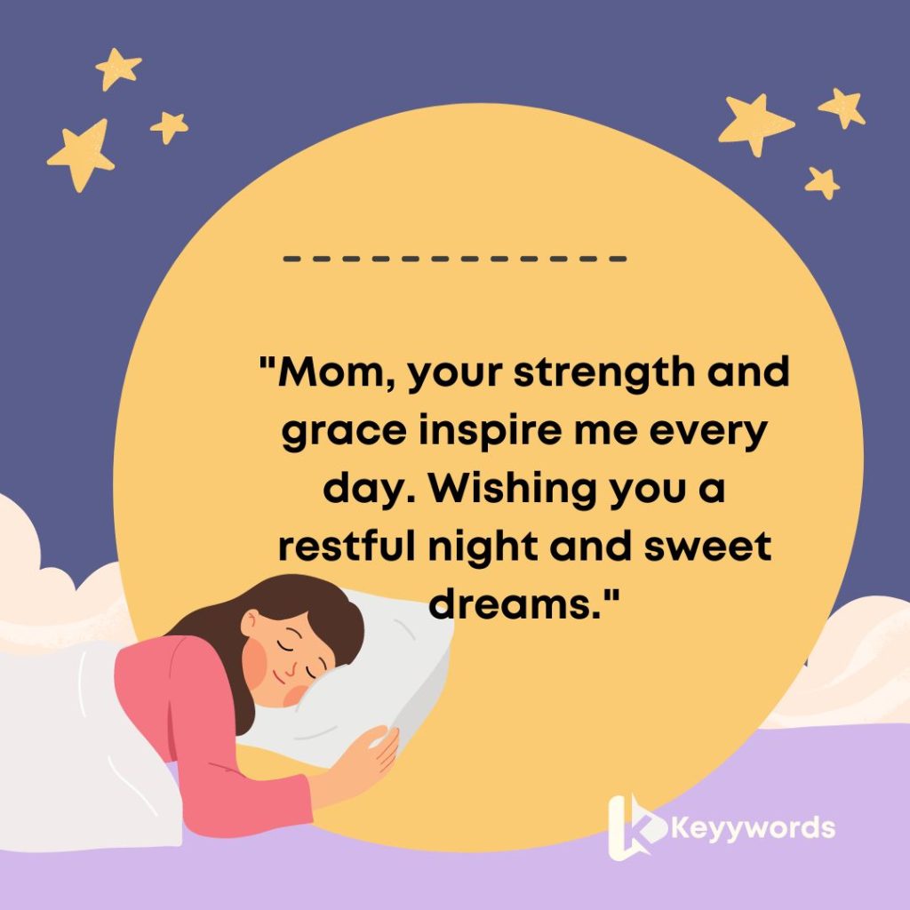 Good night messages for a mother from a daughter