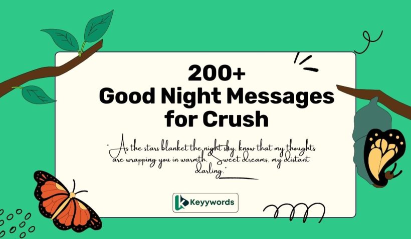 Good night messages for crush