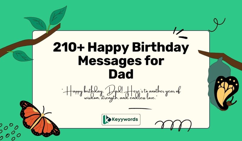 Happy Birthday Messages for Dad
