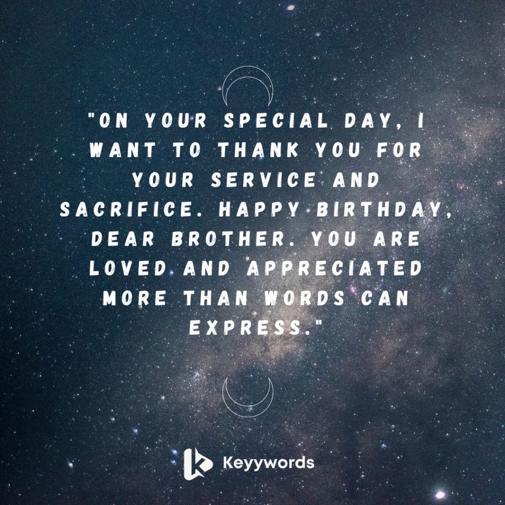 Happy Birthday Quotes to Your Brother in the Army