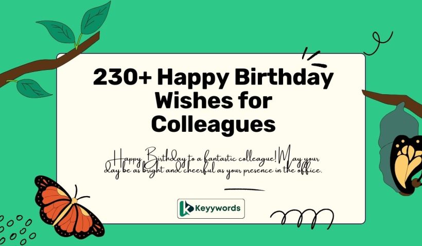 Happy Birthday Wishes for Colleagues