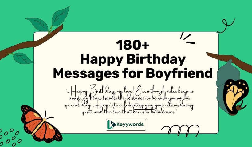 Happy Birthday messages for boyfriend