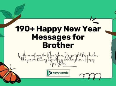 Happy New Year Messages for Brother