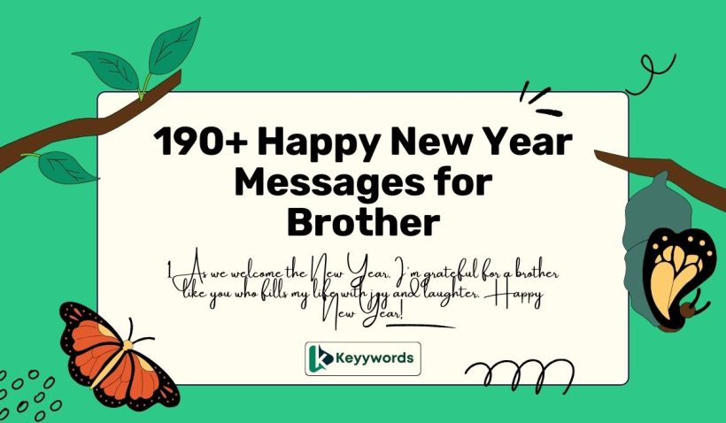 Happy New Year Messages for Brother