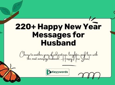 Happy New Year Messages for Husband