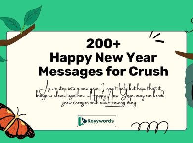 Happy New Year messages for crush