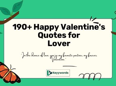 Happy Valentine's Quotes for Lover