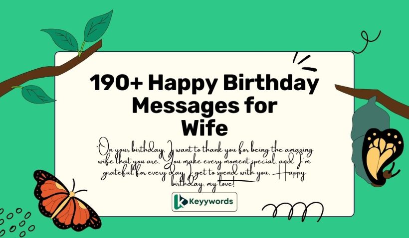 Happy birthday messages for Wife