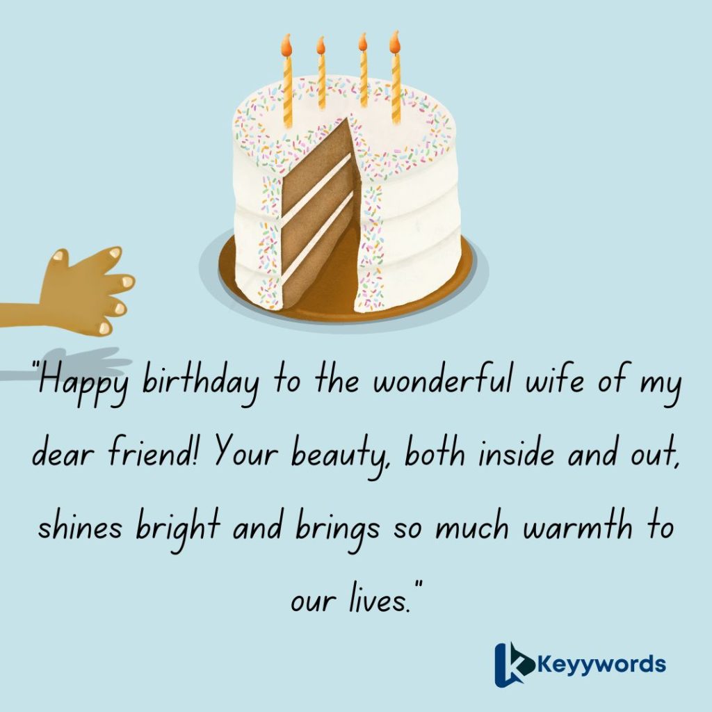 Happy birthday messages for a wife from a best friend