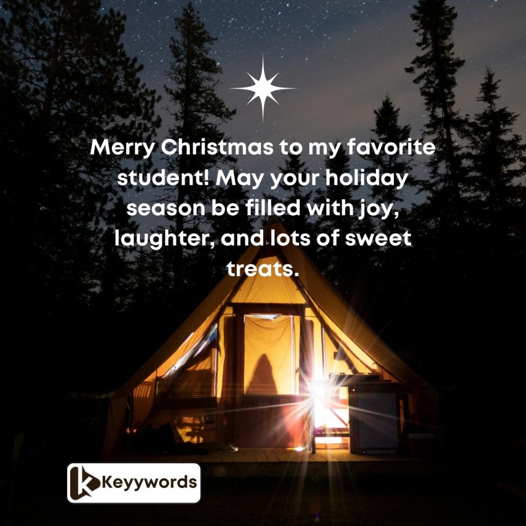 Merry Christmas Greetings For Students from Siblings/cousin