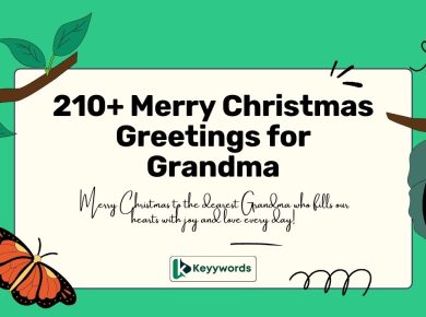 Merry Christmas Greetings for Grandma
