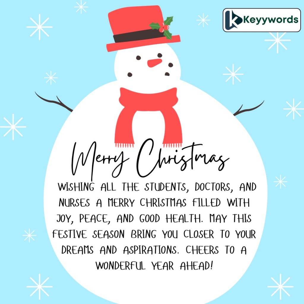 Merry Christmas Greetings to students doctors/nurses 