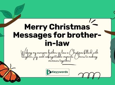 Merry Christmas Messages for brother-in-law 