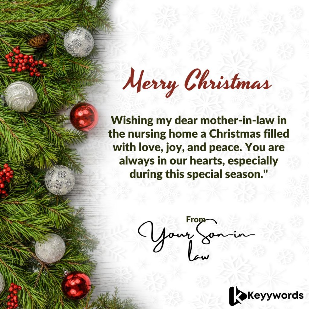 Merry Christmas Quotes For Mothers-in-Law in Nursing Homes