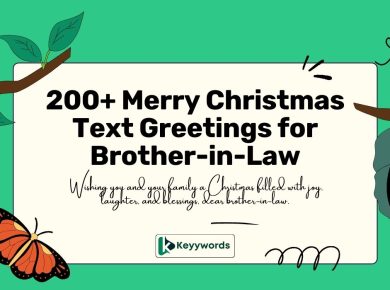 Merry Christmas Text Greetings for Brother-in-Law