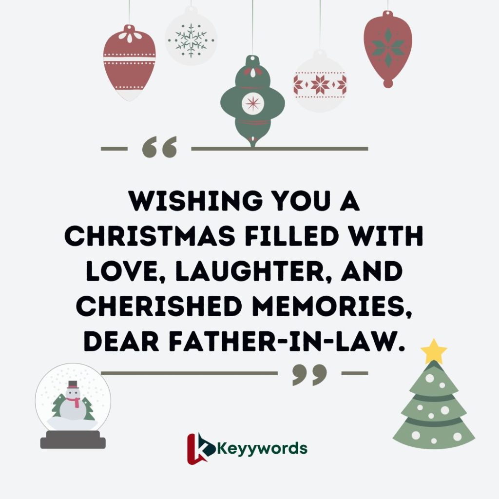 Merry Christmas Wishes for Father-in-law