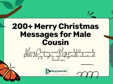 Merry Christmas messages for male cousin
