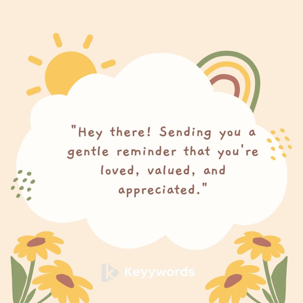 Morning Texts to Make My Female Cousin Feel Loved