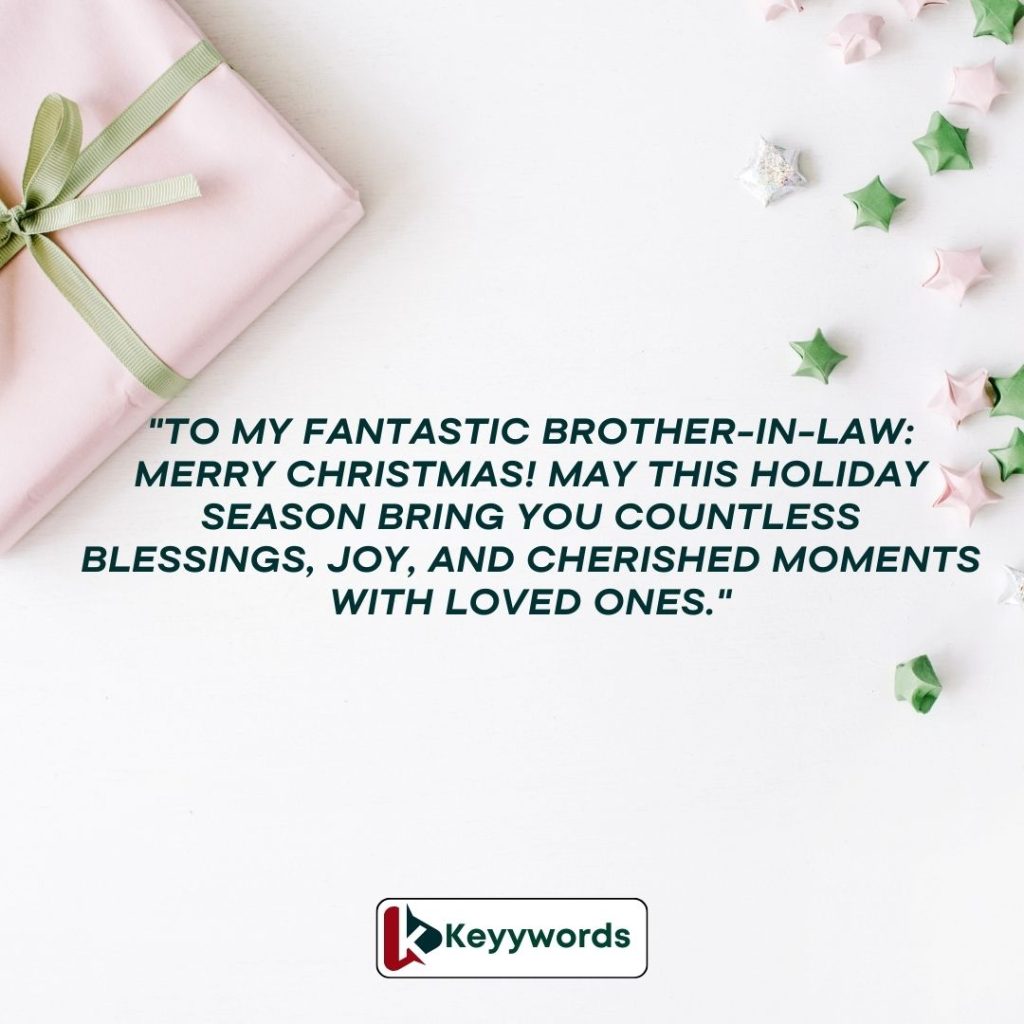 Personalized Merry Christmas messages for your brother-in-law