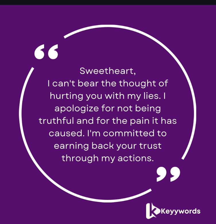 Reflective Apology Letters to My Girlfriend for Lying