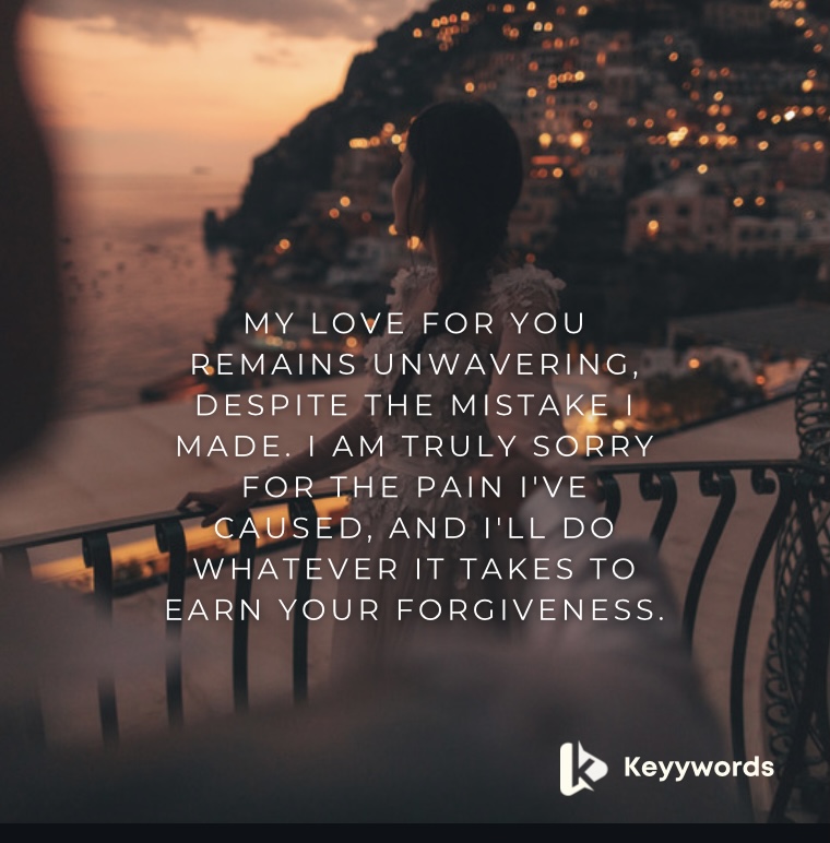 Romantic Sorry Messages for Cheating