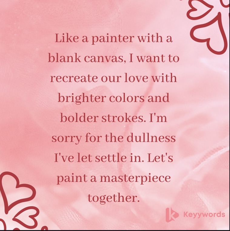 Romantic Sorry Messages for Him